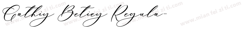 Cathiy Betiey Regula字体转换